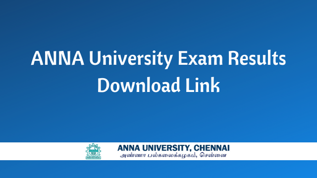 Anna University Exam Results