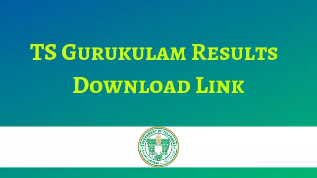 TS Gurukulam Results