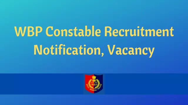 WBP Constable Recruitment 
