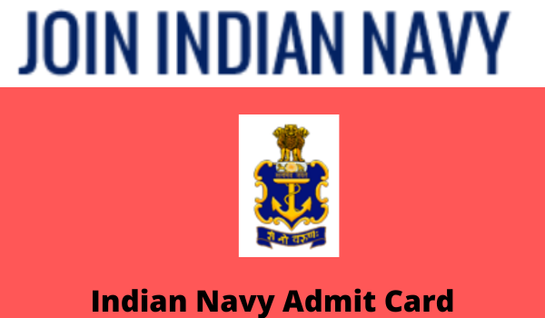 Indian Navy Admit card