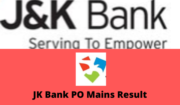 JK Bank PO Mains Result