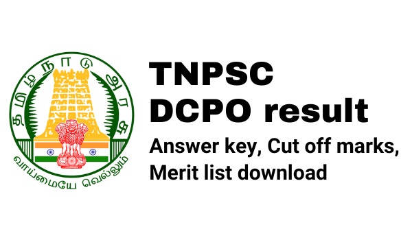 TNPSC DCPO result 2022