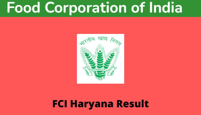 FCI Haryana Result