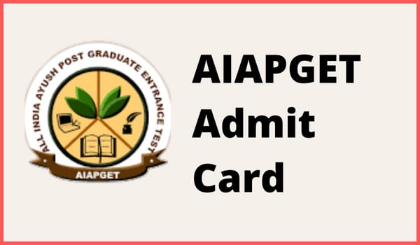 AIAPGET Admit card 2022