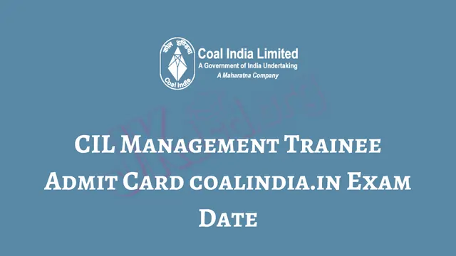 CIL Management Trainee Admit Card