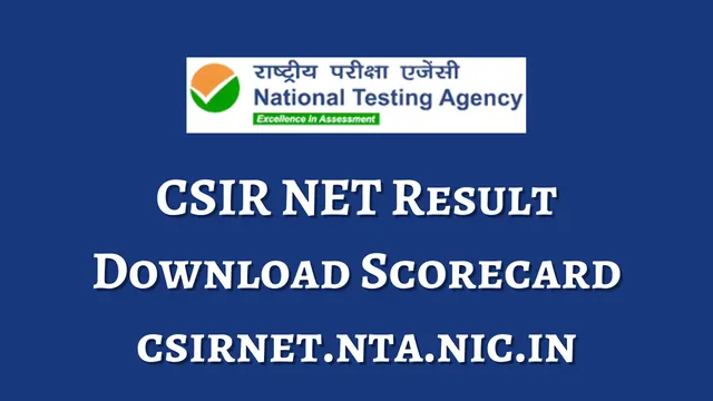 CSIR NET June Result
