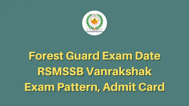 Forest Guard Exam Date