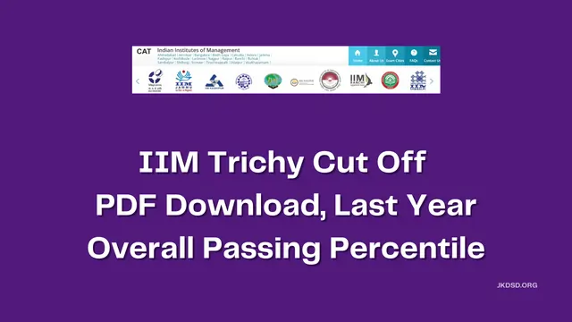 IIM CAT Trichy Cut Off