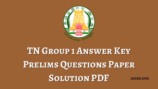 TN Group 1 Answer Key