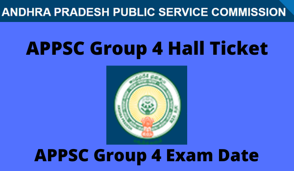 APPSC Group 4 Hall Ticket