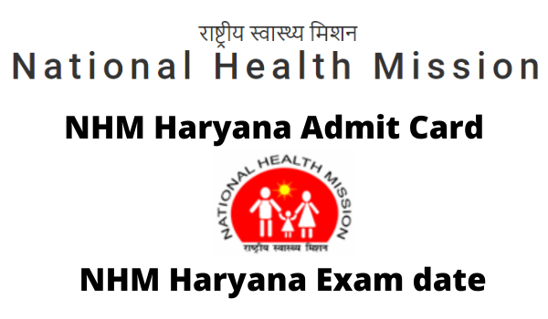 NHM Haryana Admit Card 2023 MO Exam Date, Hall Ticket Download