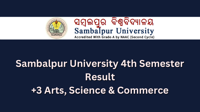 Sambalpur University 4th Semester Result