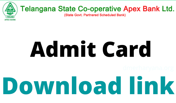 TSCAB Admit Card 2023 Assistant Manager, Staff Assistant Exam Date