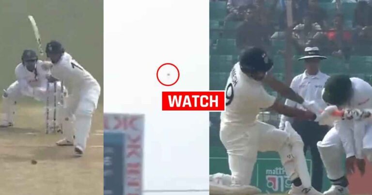 Umesh Yadav smashes a 100m six off Mehidy Hasan Miraz in 1st Test, video goes viral