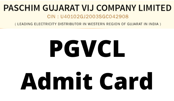 PGVCL Admit Card 2023 Call Letter Download