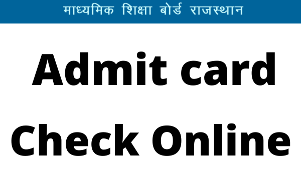 RBSE Admit Card 2023 8th, 10th, 12th Roll Number Download