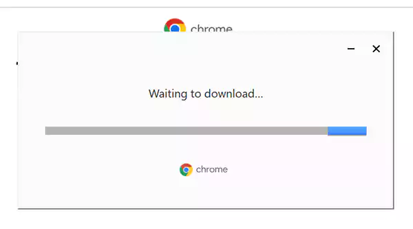 Google Chrome getting downloaded