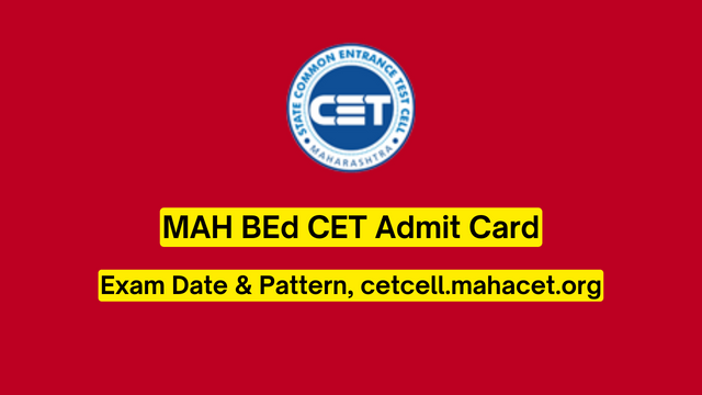 MAH BEd CET Admit Card