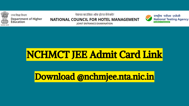 NCHM JEE Admit Card