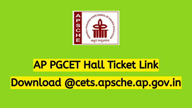 AP PGCET Hall Ticket