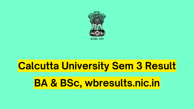 Calcutta University Sem 3 Result