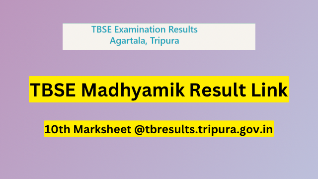 TBSE Madhyamik Result 2023