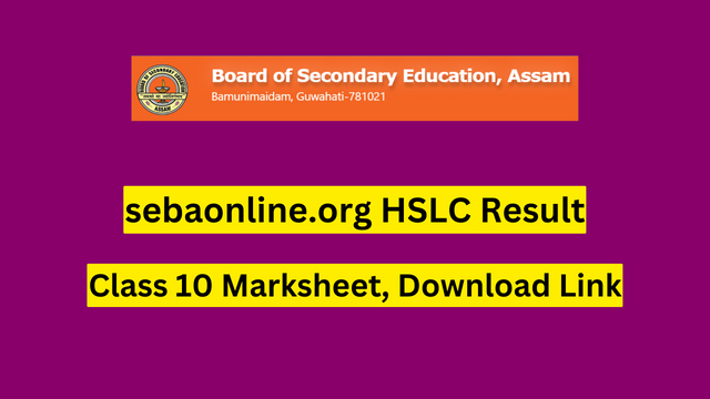sebaonline.org HSLC Result