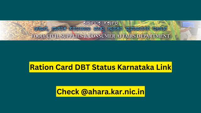 Ration Card DBT Status