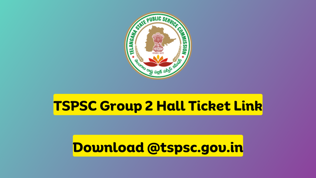 TSPSC Group 2 Hall Ticket 2023