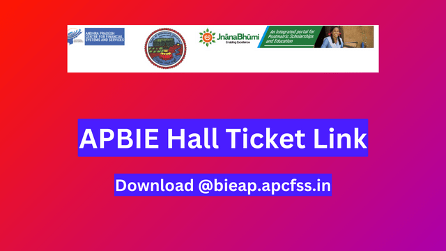 APBIE Hall Ticket 2024 Link, Download @bieap.apcfss.in