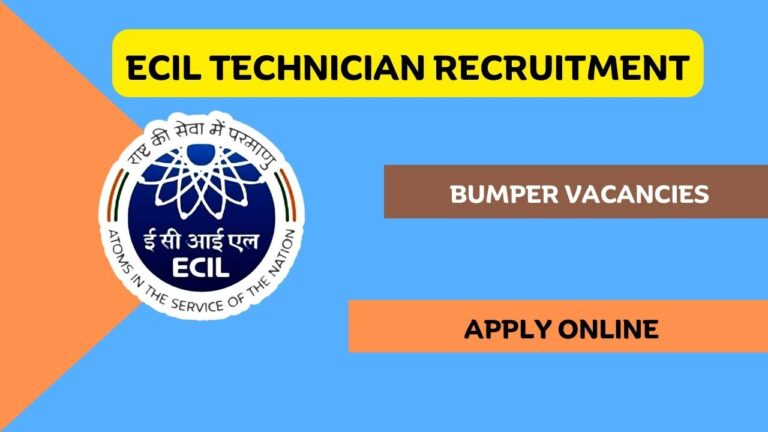 ECIL Technician Recruitment 2024, Check Notification and Apply Online at ecil.co.in