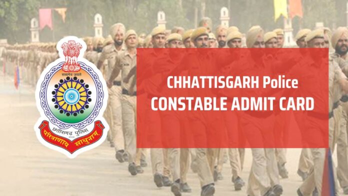 CG Police Constable Admit Card