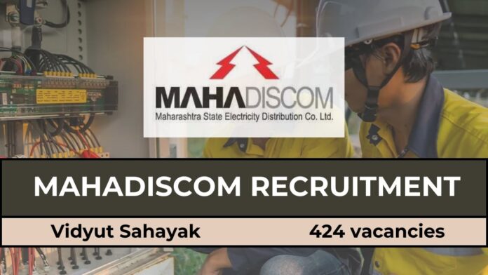 Mahadiscom Recruitment 2024 Last Date Extended for Vidyut Sahayak, Apply Online