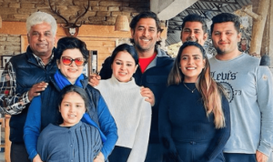 MS Dhoni Family