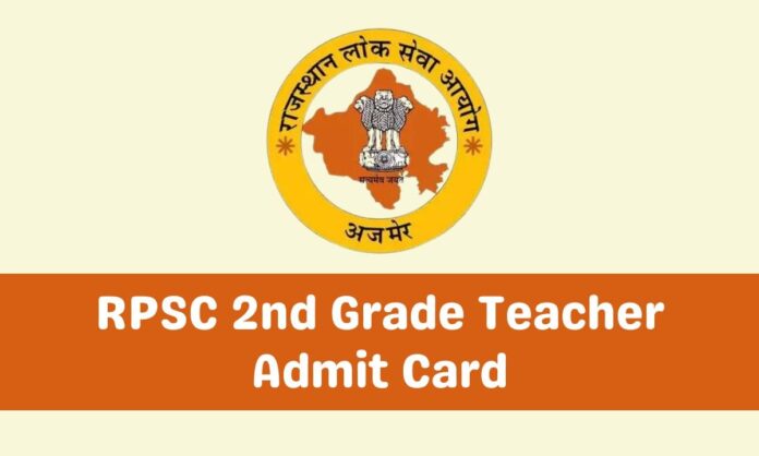 RPSC 2nd Grade Teacher Admit Card