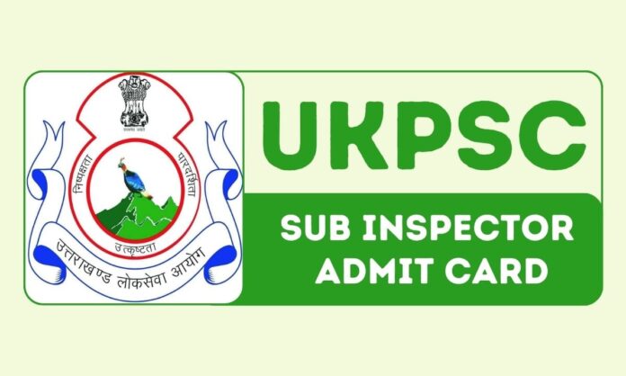 UKPSC SI Admit Card