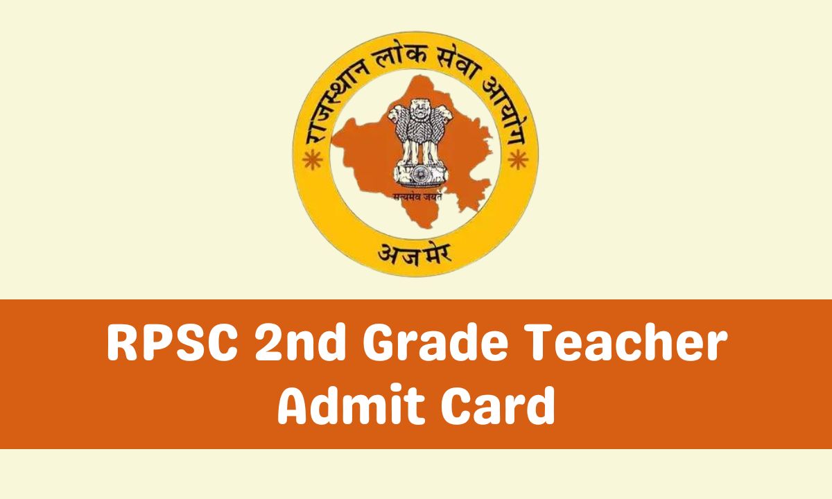 RPSC 2nd Grade Teacher Admit Card