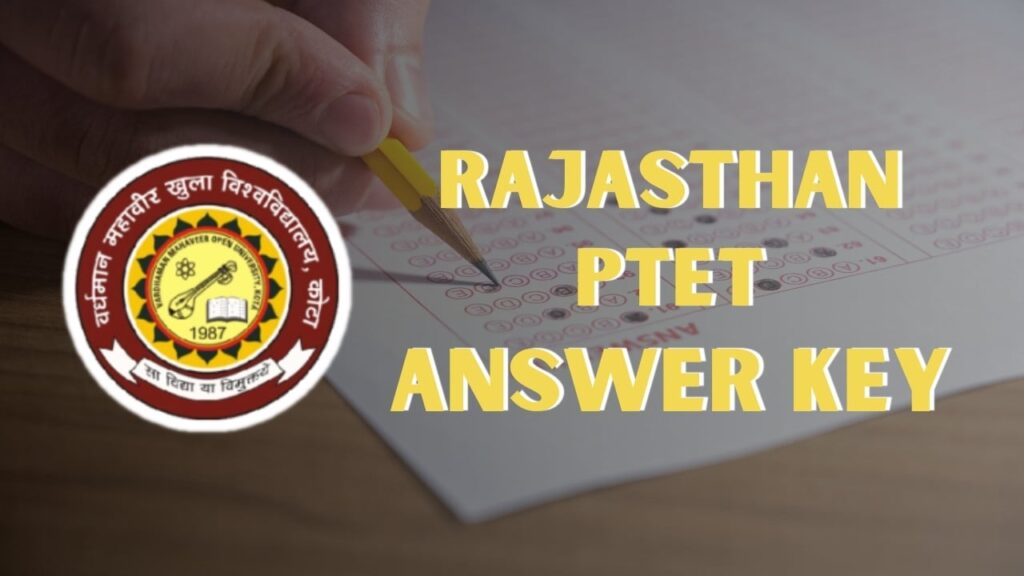 Rajasthan PTET Answer Key