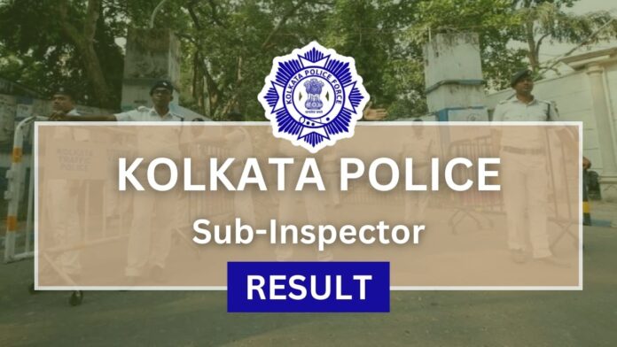 Kolkata Police SI Result 2024, Check KP SI Preliminary Written Exam Cut Off Marks