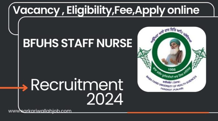 BFUHS Recruitment 2024