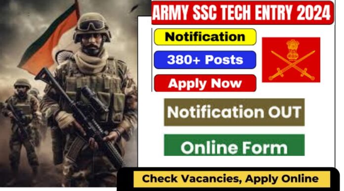 Indian Army SSC Tech Recruitment 2024 