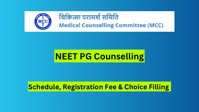 NEET PG 2024 Counselling