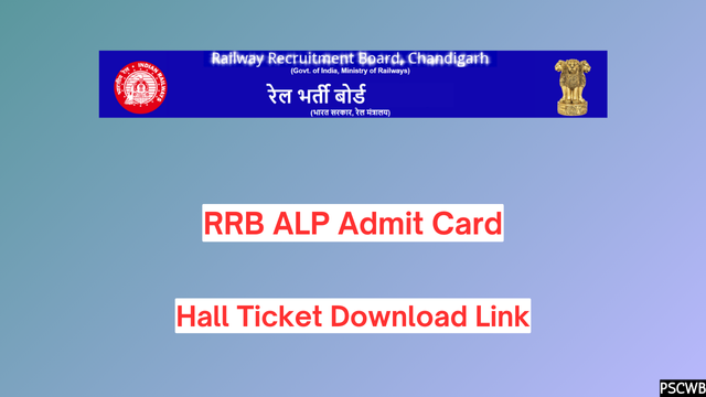 RRB ALP Admit Card 2024