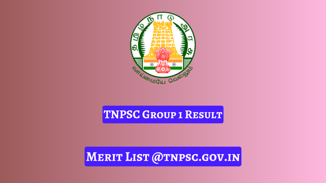 TNPSC Group 1 Result 2024