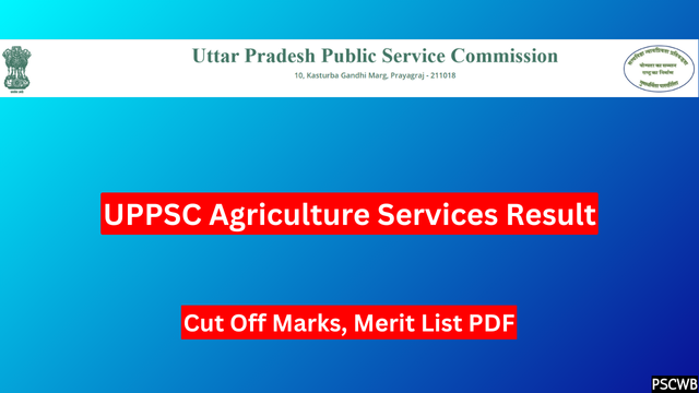 UPPSC Agriculture Services Result