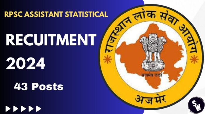 RPSC Assistant Statistical Officer Jobs Notification 2024