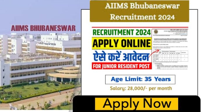 AIIMS Bhubaneswar Junior Resident Jobs Notification 2024