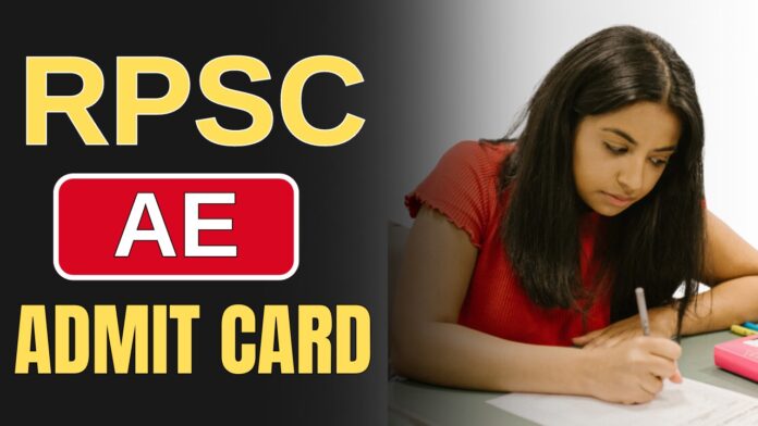 RPSC AE ADMIT CARD