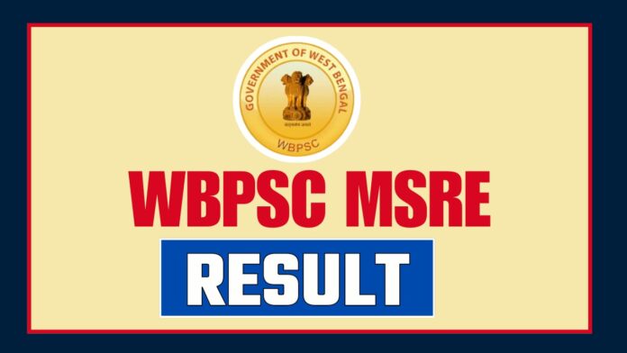 WBPSC MSRE RESULT