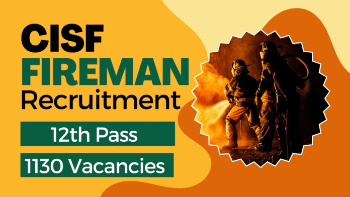 cisf fireman recruitment